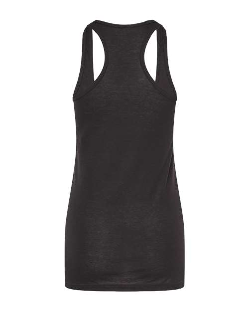 Women's Poly-Rich Racerback Tank Top - Black Back