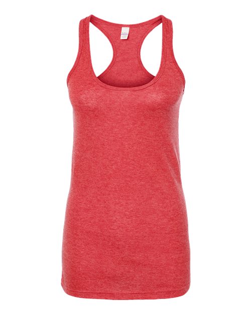 Women's Poly-Rich Racerback Tank Top - Heather Red Front