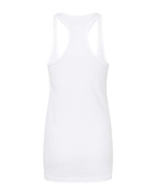 Women's Poly-Rich Racerback Tank Top - White Back