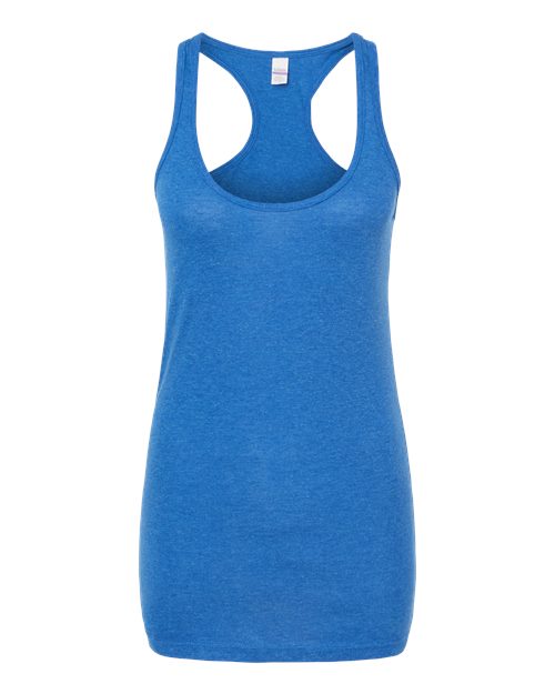 Women's Poly-Rich Racerback Tank Top - Heather Royal Front