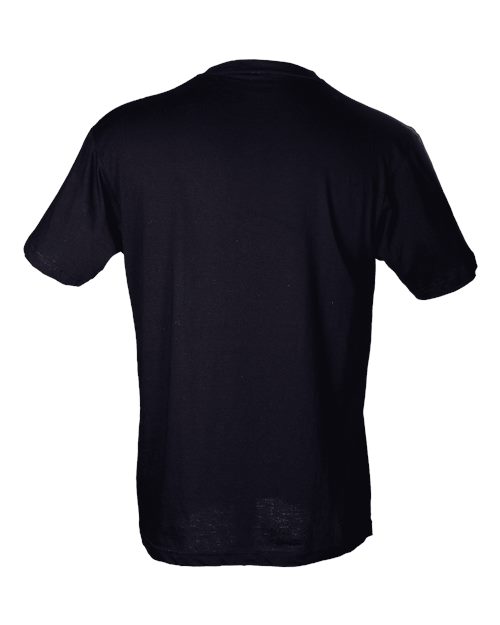 Men's Fine Jersey V-Neck T-Shirt - Black Back
