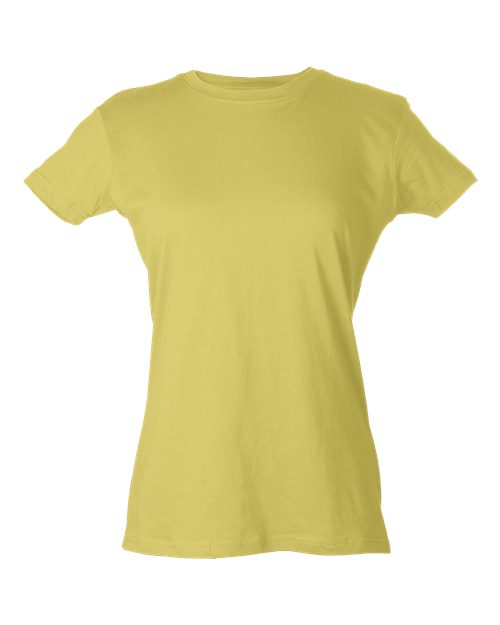 Women's Fine Jersey Slim Fit T-Shirt - Lemon Front