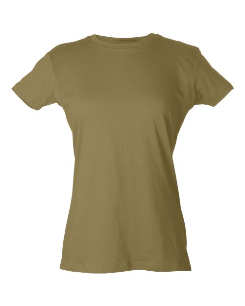 Women's Fine Jersey Slim Fit T-Shirt - Sand (disc) Front