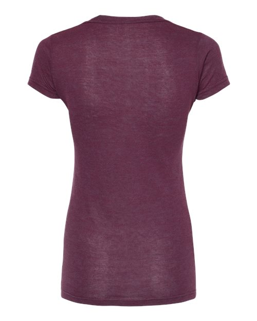 Women's Tri-Blend T-Shirt - Berry Tri Blend Back