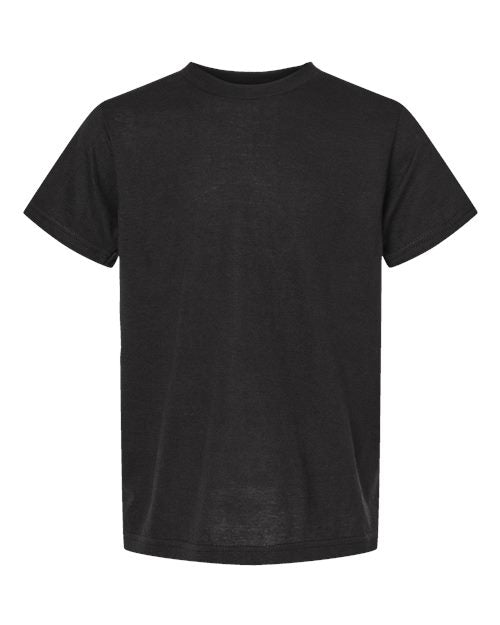Tultex Youth Poly-Rich T-Shirt - Black Front