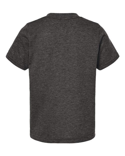 Youth Poly-Rich T-Shirt - Heather Graphite Back