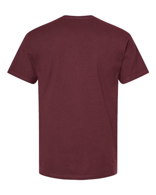 Unisex Heavyweight Jersey T-Shirt - Burgundy Back