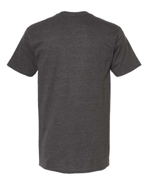 Unisex Heavyweight Jersey T-Shirt - Heather Charcoal Back