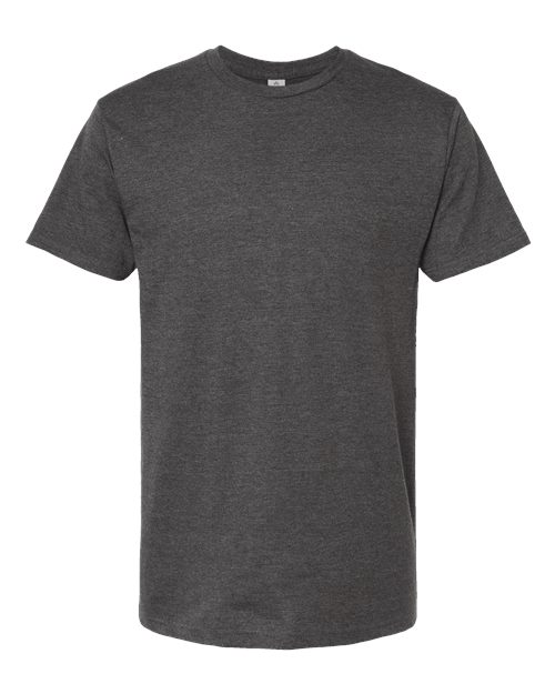 Unisex Heavyweight Jersey T-Shirt - Heather Charcoal Front