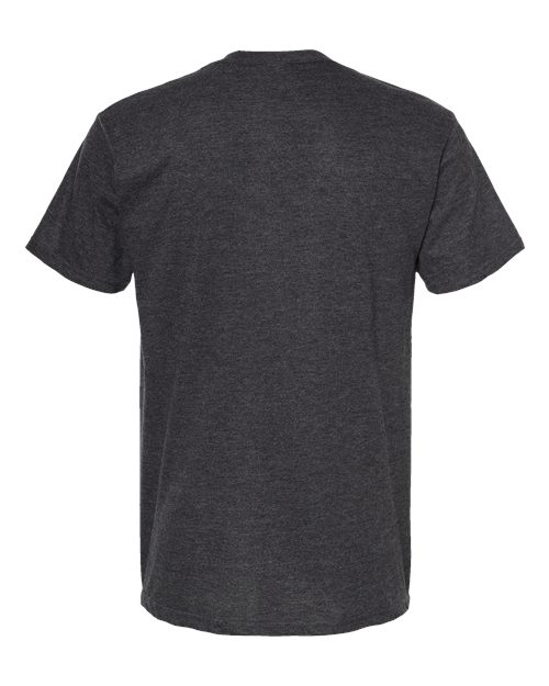 Unisex Heavyweight Jersey T-Shirt - Heather Graphite Back