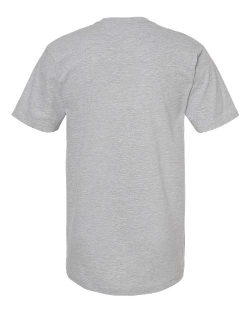 Unisex Heavyweight Jersey T-Shirt - Heather Grey Back