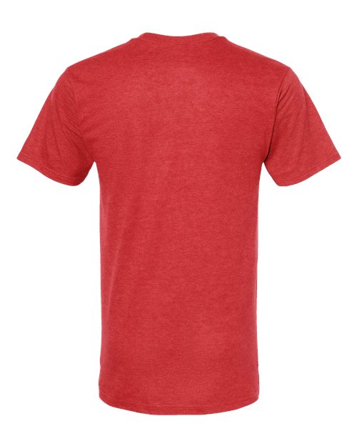 Unisex Heavyweight Jersey T-Shirt - Heather Red Back