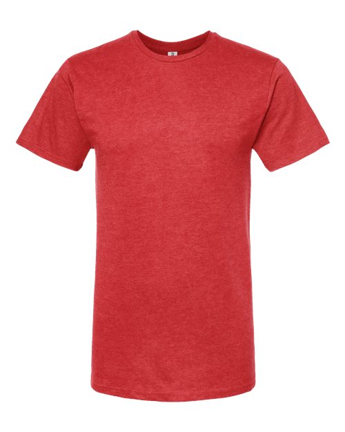Unisex Heavyweight Jersey T-Shirt - Heather Red Front