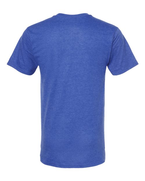 Unisex Heavyweight Jersey T-Shirt - Heather Royal Back