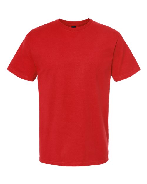 Unisex Heavyweight Jersey T-Shirt - Red Front
