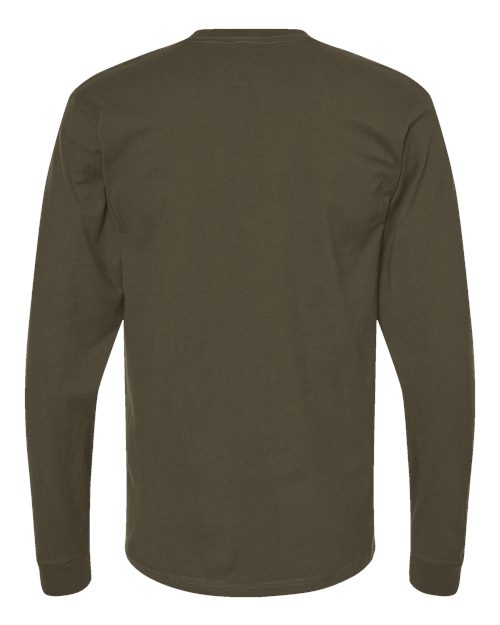 Unisex Heavyweight Jersey Long Sleeve T-Shirt - Grape Leaf Back