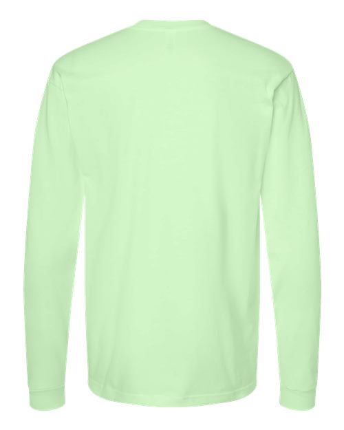 Unisex Heavyweight Jersey Long Sleeve T-Shirt - Neo Mint Back