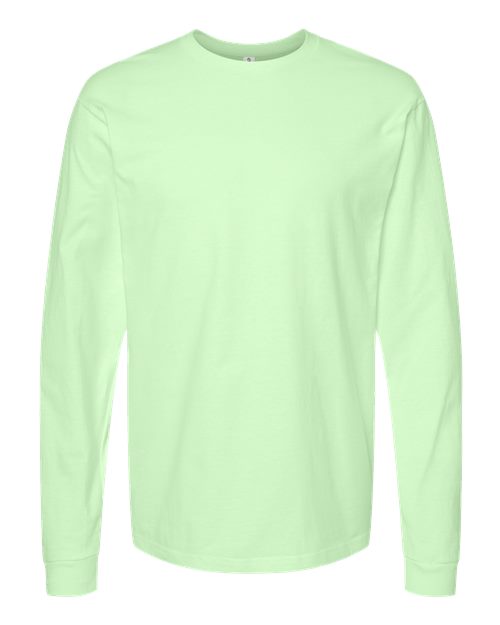 Unisex Heavyweight Jersey Long Sleeve T-Shirt - Neo Mint Front