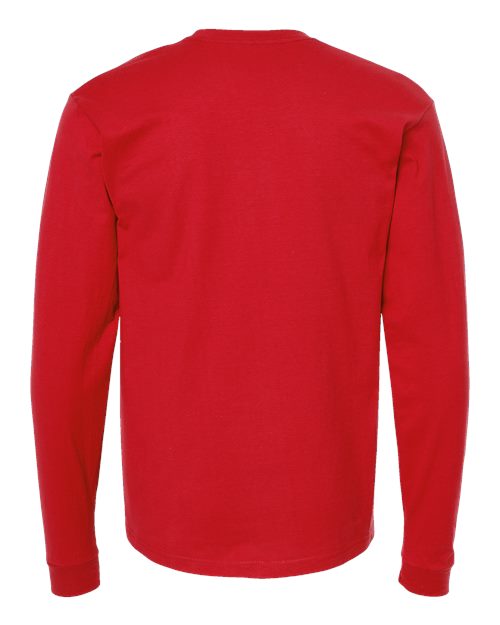 Unisex Heavyweight Jersey Long Sleeve T-Shirt - Red Back