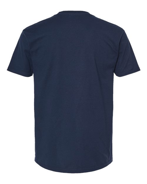 Unisex Heavyweight Jersey Pocket T-Shirt - Navy Back