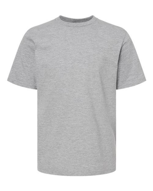 Youth Heavyweight Jersey T-Shirt - Heather Grey Front