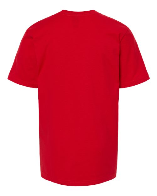 Youth Heavyweight Jersey T-Shirt - Red Back