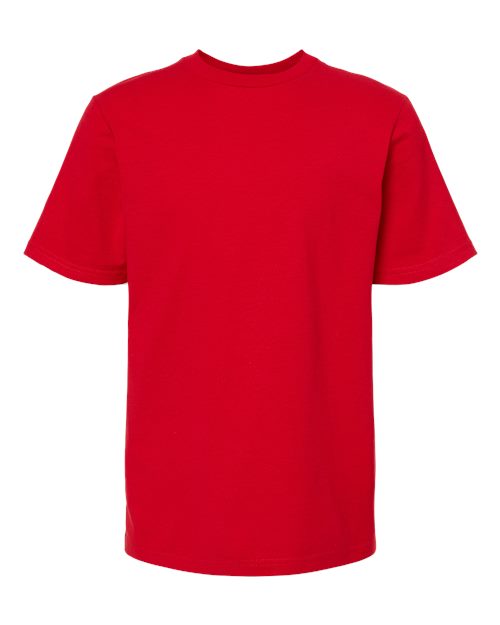 Youth Heavyweight Jersey T-Shirt - Red Front