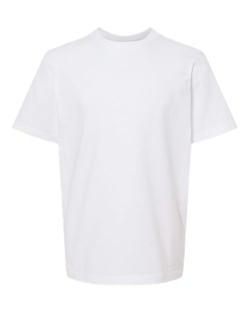 Youth Heavyweight Jersey T-Shirt - White Front