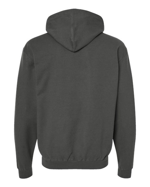 Unisex Fleece Hooded Sweatshirt - Charcoal Back