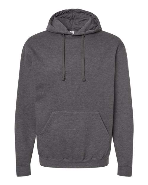 Unisex Fleece Hooded Sweatshirt - Heather Charcoal Front