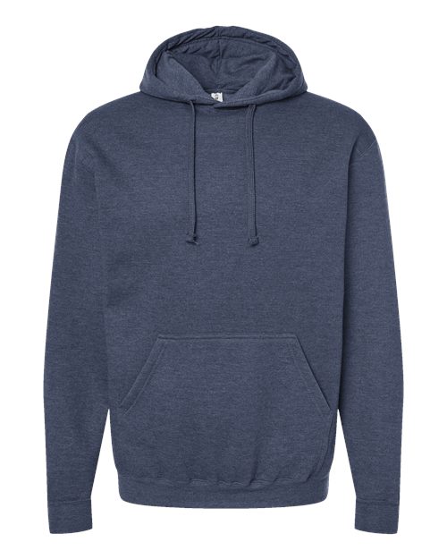 Unisex Fleece Hooded Sweatshirt - Heather Denim Front