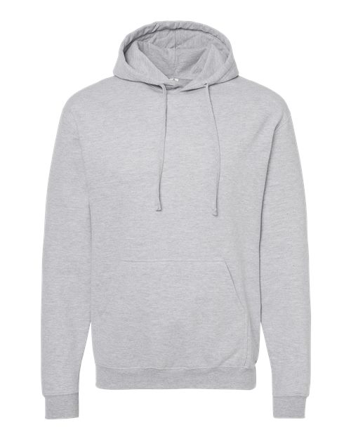 Unisex Fleece Hooded Sweatshirt - Heather Grey Front