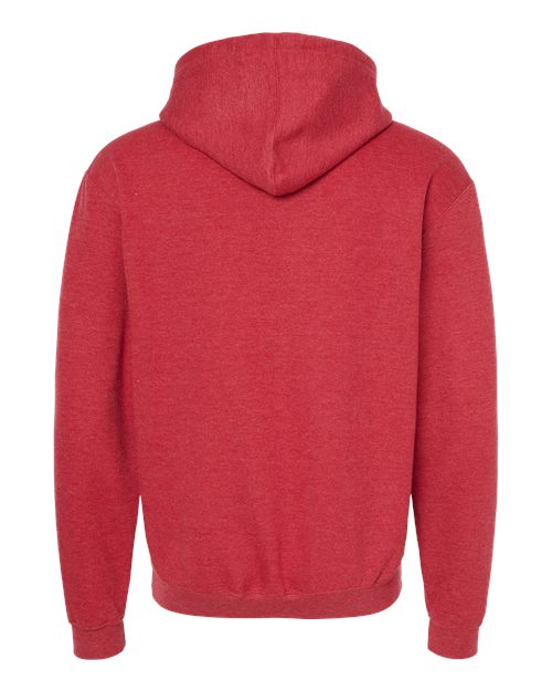 Unisex Fleece Hooded Sweatshirt - Heather Red Back