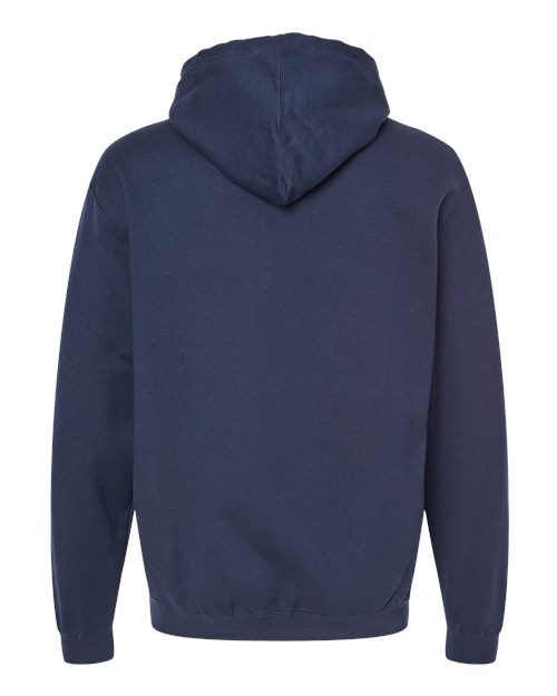 Unisex Fleece Hooded Sweatshirt - Navy Back