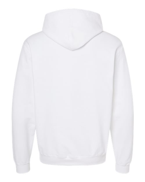 Unisex Fleece Hooded Sweatshirt - White Back