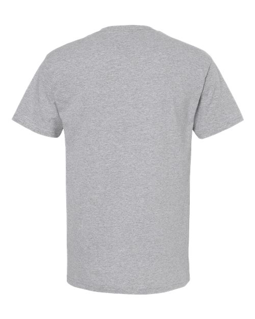 Men's Gold Soft Touch T-Shirt - Athletic Grey Back