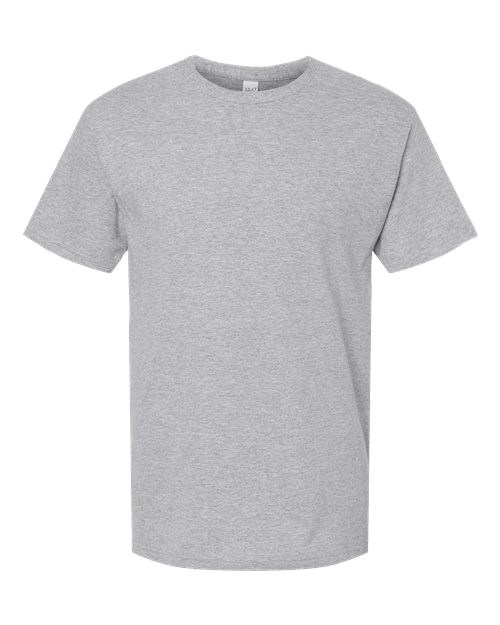 Men's Gold Soft Touch T-Shirt - Athletic Grey Front