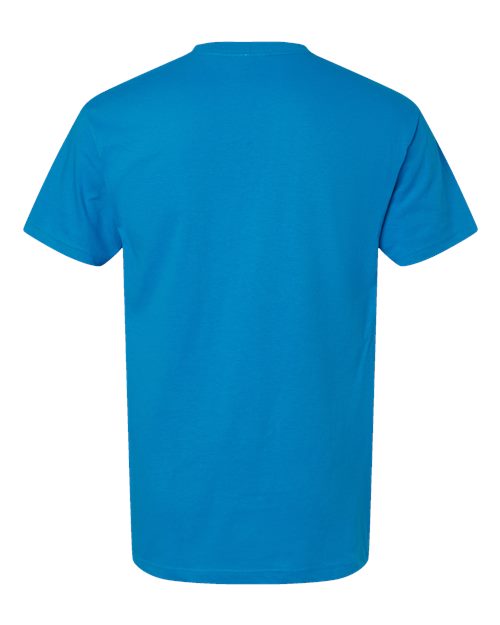 Men's Gold Soft Touch T-Shirt - Turquoise Back