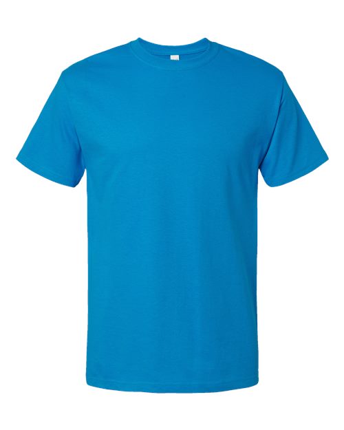 Men's Gold Soft Touch T-Shirt - Turquoise Front