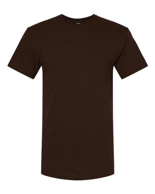 Men's Gold Soft Touch T-Shirt - Chocolate Front