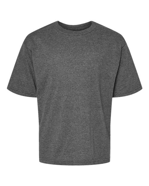Youth Gold Soft Touch T-Shirt - Dark Heather Front