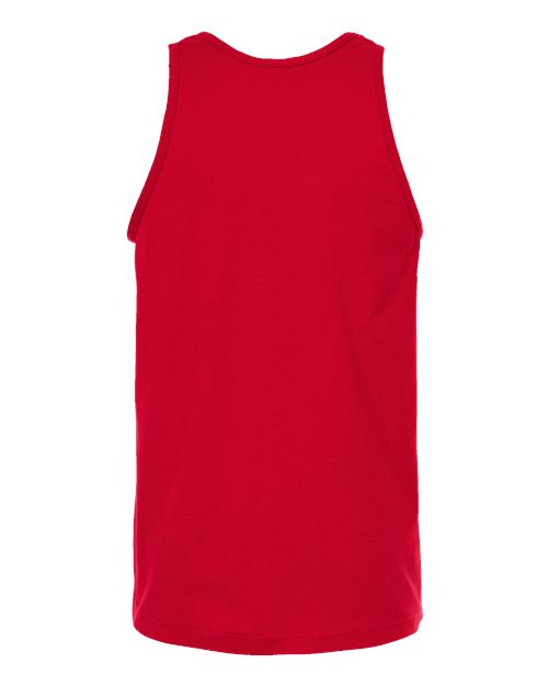 Unisex Fine Jersey Tank Top - Red Back