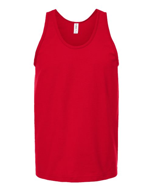 Unisex Fine Jersey Tank Top - Red Front