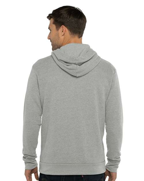 Unisex Laguna Sueded Hoodie Sweatshirt - Heather Grey Back