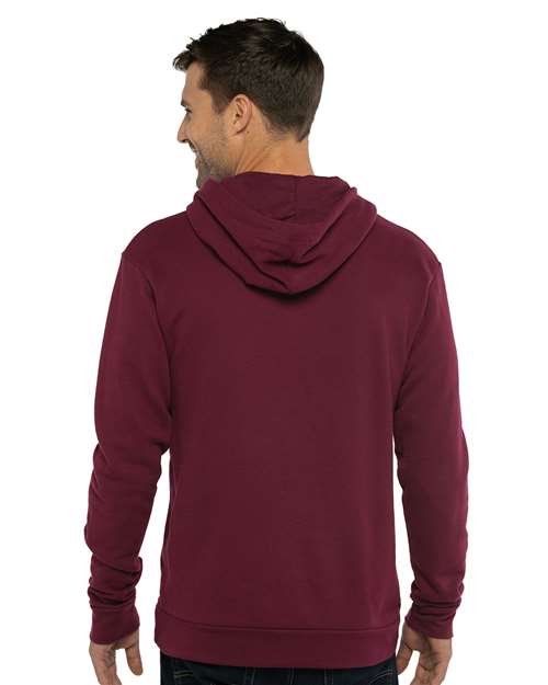 Unisex Laguna Sueded Hoodie Sweatshirt - Maroon Back