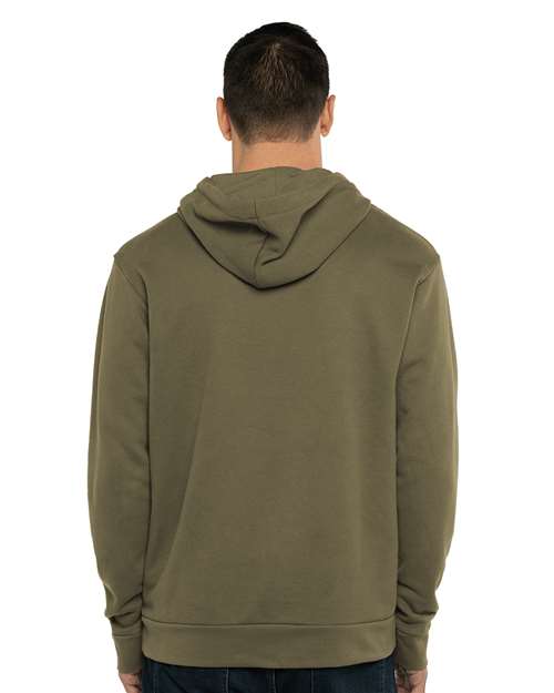 Unisex Laguna Sueded Hoodie Sweatshirt - Military Green Back