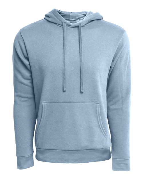Unisex Laguna Sueded Hoodie Sweatshirt - Stonewash Denim Front