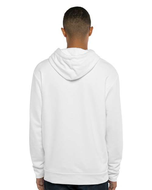 Unisex Laguna Sueded Hoodie Sweatshirt - White Back