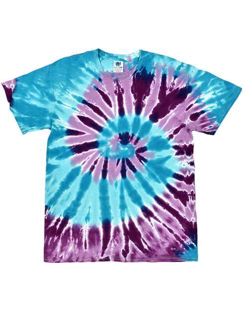 Unisex Multi-Color Tie-Dyed T-Shirt - Barbados Front