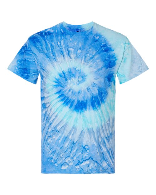 Unisex Multi-Color Tie-Dyed T-Shirt - Blue Jerry Front